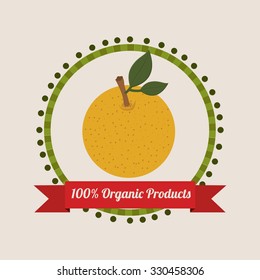 organic and healthy food design, vector illustration eps10 graphic 