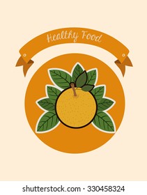 organic and healthy food design, vector illustration eps10 graphic 