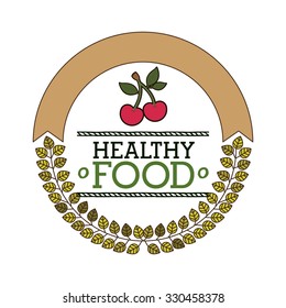 organic and healthy food design, vector illustration eps10 graphic 
