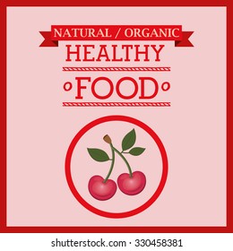 organic and healthy food design, vector illustration eps10 graphic 