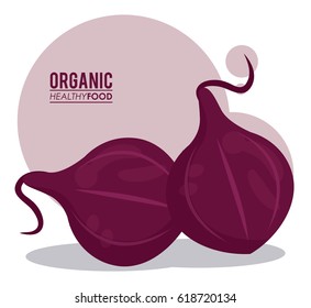 organic healthy food red onion