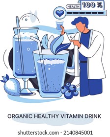 Organic healthy metaphor vitamin drink plant vegan healthy diet. Vegetarian product of alternative milk. Herbal ingredient drinking and eating, product for diet. Huselnut lactose free detox smoothie