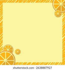 Organic healthy orange fruit background banner vector.
