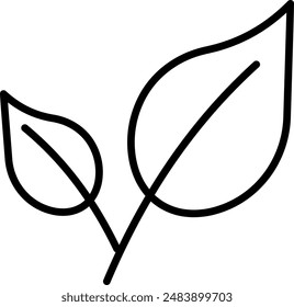 organic herb skincare line icon