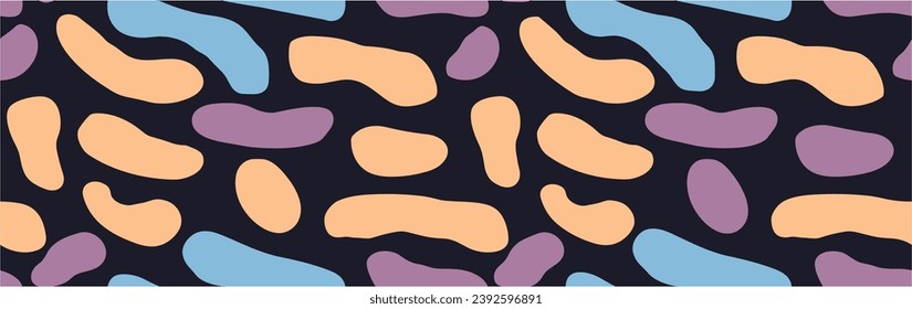 Organic Hippie Style. Scribbles. All elements are isolated. Modern endless vector pattern. Seamless pattern with Memphis design.