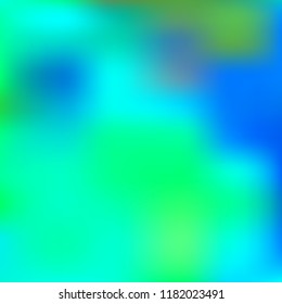 Organic holographic background. Foil green and blue texture. Abstract soft pastel colors backdrop.Trendy creative vector cosmic gradient. Vibrant print illustration. Creative neon template for banner