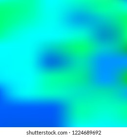 Organic holographic background. Foil green and blue texture. Abstract soft pastel colors backdrop.Trendy creative vector cosmic gradient. Vibrant print illustration. Creative neon template for banner