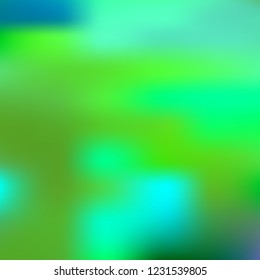 Organic holographic background. Foil green and blue texture. Abstract soft pastel colors backdrop.Trendy creative vector cosmic gradient. Vibrant print illustration. Creative neon template for banner