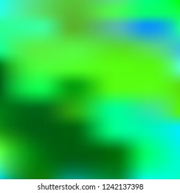 Organic holographic background. Foil green and blue texture. Abstract soft pastel colors backdrop.Trendy creative vector cosmic gradient. Vibrant print illustration. Creative neon template for banner