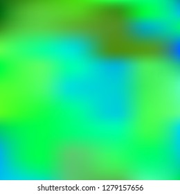 Organic holographic background. Foil green and blue texture. Abstract soft pastel colors backdrop.Trendy creative vector cosmic gradient. Vibrant print illustration. Creative neon template for banner