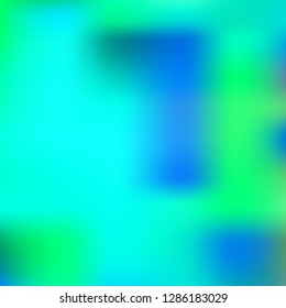 Organic holographic background. Foil green and blue texture. Abstract soft pastel colors backdrop.Trendy creative vector cosmic gradient. Vibrant print illustration. Creative neon template for banner