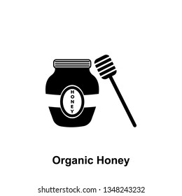 organic honey in jar icon. Element of beekeeping icon. Premium quality graphic design icon. Signs and symbols collection icon for websites, web design, mobile app