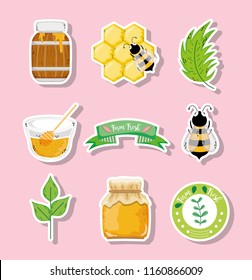 Organic honey label