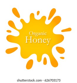 Organic honey logo, Natural bee products.