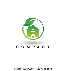 Organic House Logo, Country House Logo Design Template