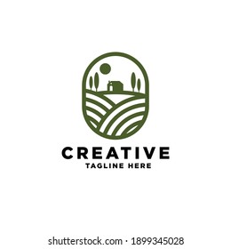 Organic House logo design template ,Home logo ,House care logo ,Home clean logo , farm