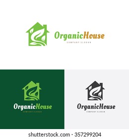 Organic House Logo Template