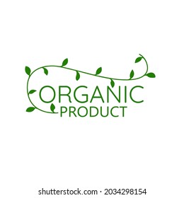organic icon on white background