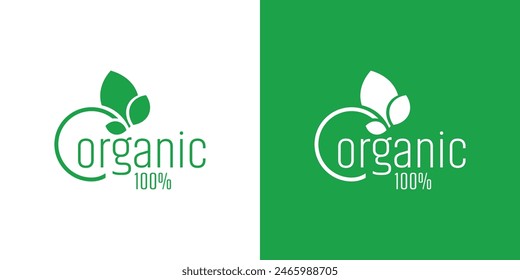 organic icon on white background