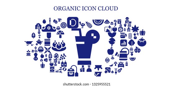 organic icon set. 93 filled organic icons.  Simple modern icons about  - Juice, Ostrich, Dropper, Apple, Pineapple, Watermelon, Sugar, Milk, Tea bag, Plant, Leaf, Boiled egg, Egg