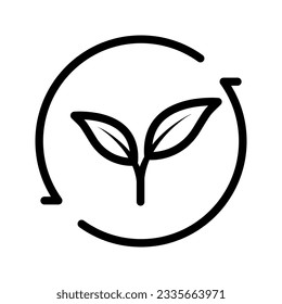 Organic icon. sign for mobile concept and web design. vector illustration