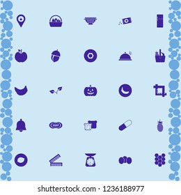 organic icon. organic vector icons set honeycombs, crop, coffeeshop location and acorn