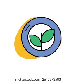 Organic Icon vector stock illustration