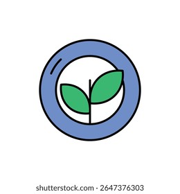 Organic Icon vector stock illustration