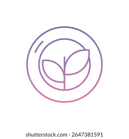 Organic Icon vector stock illustration