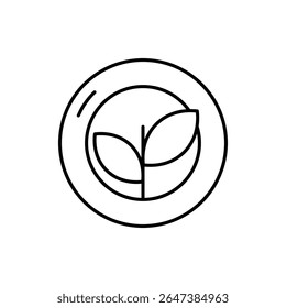 Organic Icon vector stock illustration