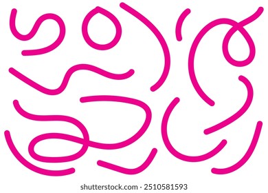 Patrón sin fisuras de líneas irregulares orgánicas. Vector de trazos ondulados ornamento. Fondo Abstractas con mesa de trabajo blanca.