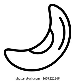 Organic kidney bean icon. Outline organic kidney bean vector icon for web design isolated on white background