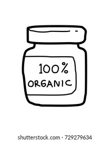 organic label doodle