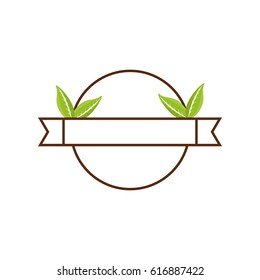 organic label emblem template image