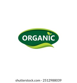 Organic Label Logo Template. Nature Icon