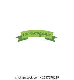 Organic label. Vintage whimsical style. For vegan and organic lifestyle blogs and sites or other publications on line or printed.