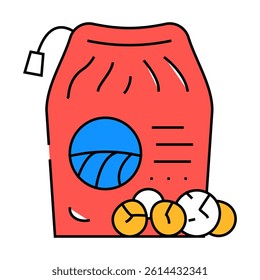 organic laundry soap detergent line icon vector. organic laundry soap detergent sign. isolated symbol illustration