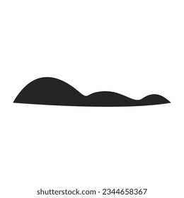 Organic leaf abstract vector element