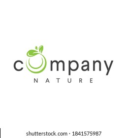 Organic Leaf Circle Letter O Logo Simple Emblem Template Vector. 
Round Leaves Initial O Logo Nature.