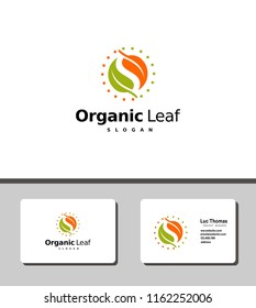 organic leaf logo