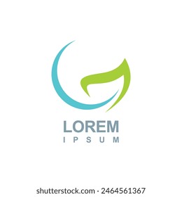 Icono de diseño de logotipo de hoja orgánica