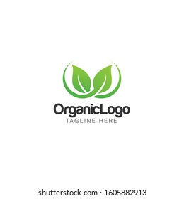 Organic Leaf Logo and Icon Vector Template