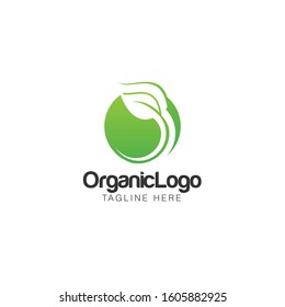 Organic Leaf Logo and Icon Vector Template
