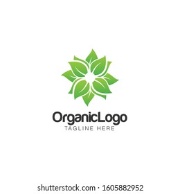 Organic Leaf Logo and Icon Vector Template