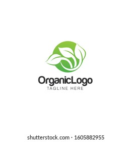 Organic Leaf Logo and Icon Vector Template