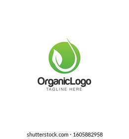 Organic Leaf Logo and Icon Vector Template
