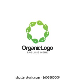 Organic Leaf Logo and Icon Vector Template