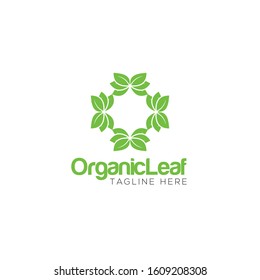 Organic Leaf Logo and Icon Vector Template