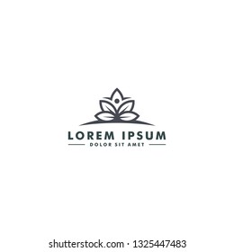 Organic leaf logo template, Abstract Cannabis icon, Marijuana design vector illustration
