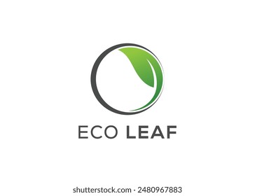 Organic leaf logo vector. Nature eco Leaf logo